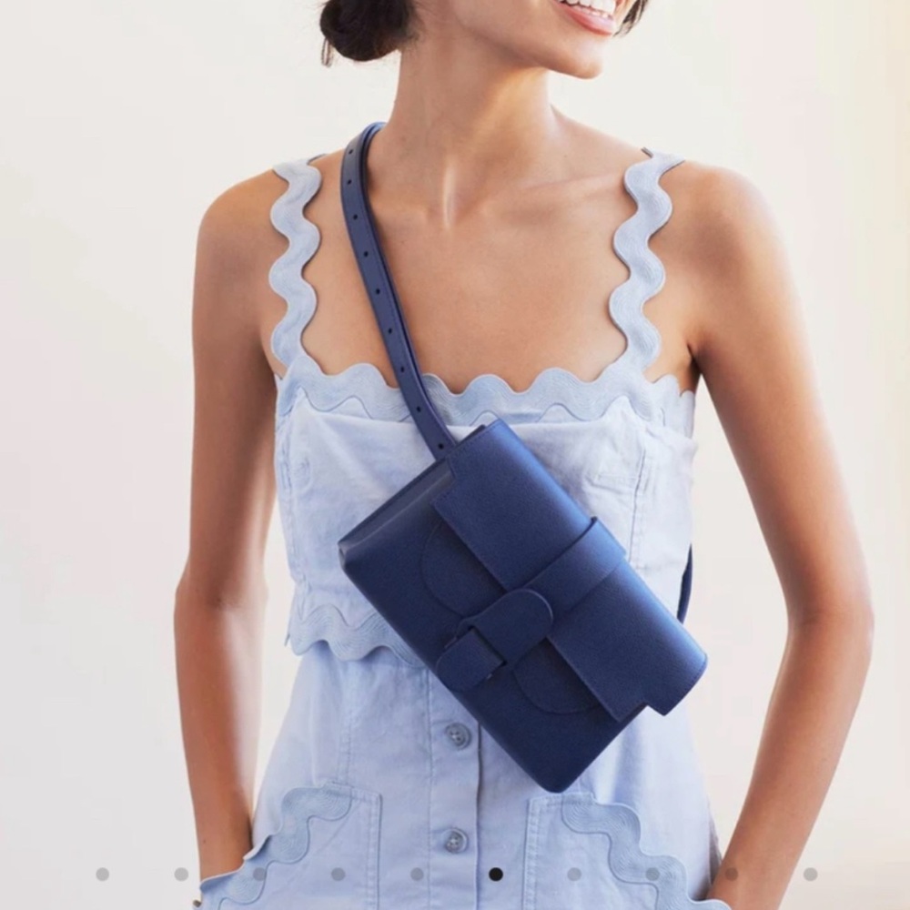 Senreve Navy Blue Crossbody Belt Bag - Picture 14 of 16